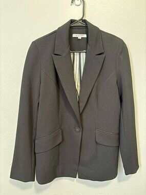 Cleo Scuba Crepe Long Sleeve Blazer - Size XS